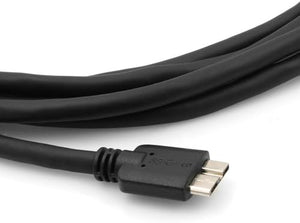 Cable de datos y carga System-S Micro USB 3.0 (USB 3.0 Micro-B) de 3 m para Samsung Galaxy Note 3