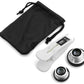 System-S pince à clipser objectif fisheye fisheye grand angle et objectif macro pour smartphone, téléphone portable, tablette PC