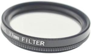 Filtro CPL SYSTEM-S Lente polarizador circular de 37 mm en negro con funda para iPhone 12 Pro