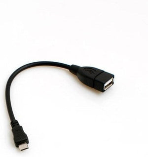 System-S Micro USB Host Cable Adapter OTG on the go 18 cm for Sony Ericsson Xperia Z1 Z Ultra Z SP L 