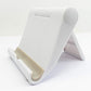 SYSTEM-S stand holder foldable adjustable in white for tablet and smartphone