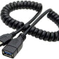 SYSTEM-S USB Kabel Typ A 3.0 (Male) auf USB Typ A 3.0(female) Spiralkabel 40-60 cm