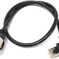 SYSTEM-S LAN Kabel 0,5 m RJ45 Stecker Ethernetkabel Netzwerkkabel Winkel in Schwarz