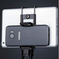 SYSTEM-S Universal 2in1 Stativadapter Aufsatz mit Gewinde Halterung Klemm Adapter für Tablet PC und Smartphone