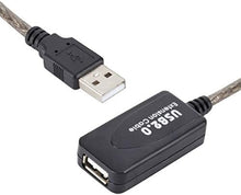 Lade das Bild in den Galerie-Viewer, USB 2.0 Kabel 15 m Typ A Stecker zu Buchse Kabel in Grau
