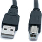 SYSTEM-S USB 2.0 cable 3 m type B plug to type A plug cable charging cable in black