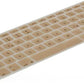System-S Silikon Tastaturschutz Tastaturabdeckung QWERTZ Deutsche Tastatur Abdeckung Schutz für MacBook Pro 13" 15" 17" / iMac / MacBook Air 13" in der Farbe Gold
