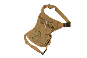 SYSTEM-S bag hiking bike bag made of canvas in brown