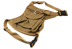 SYSTEM-S bag hiking bike bag made of canvas in brown