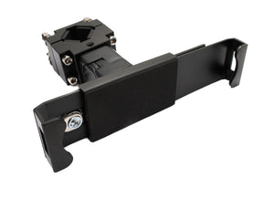 SYSTEM-S rod holder with lock attachment in black for tablets from 7" to 10.5"