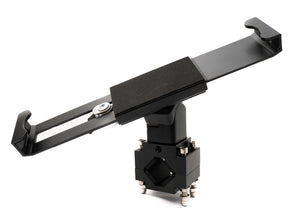 SYSTEM-S rod holder with lock attachment in black for tablets from 7" to 10.5"