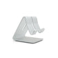 System-S metal holder stand in silver for cell phone, smartphone, e-book reader, tablet PC