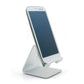 System-S metal holder stand in silver for cell phone, smartphone, e-book reader, tablet PC