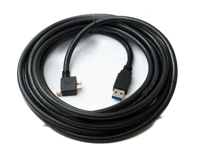 Cable USB System-S 5m 3.0 A a ángulo 3.0 con tornillo de bloqueo para Nikon D800 D810