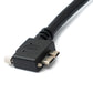 Cable USB System-S 5m 3.0 A a ángulo recto 3.0 con tornillo de bloqueo