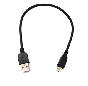 SYSTEM-S USB 2.0 Kabel 20 cm Mini B Stecker zu Typ A Stecker Adapter in Schwarz