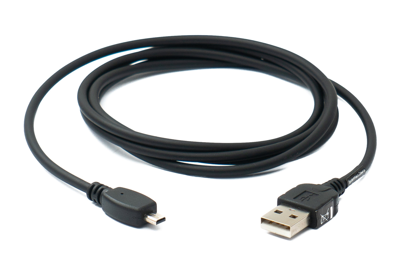 Cable USB 2.0 SYSTEM-S Cable de carga de 140 cm para adaptador de cámara digital Pentax Optio en negro