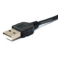 SYSTEM-S USB 2.0 Kabel 140 cm Ladekabel für Pentax Optio Digitalkamera Adapter in Schwarz