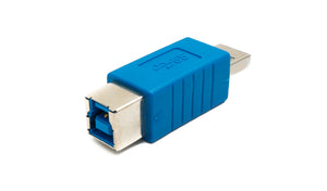 System-S USB A 3.0 Adapter USB A (male) auf USB B (female) Kabel in Blau