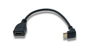 SYSTEM-S HDMI 1.4 mâle angle vers le bas fiche coudée à 90° vers prise d'entrée HDMI câble 22 cm