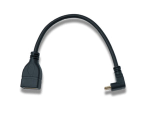 SYSTEM-S HDMI 1.4 mâle angle vers le bas fiche coudée à 90° vers prise d'entrée HDMI câble 22 cm