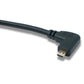 SYSTEM-S HDMI Kabel 50 cm Micro Stecker zu Standard Left Angled Winkel