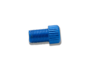 Adaptador de válvula SYSTEM-S Adaptador de válvula Presta a Schrader de válvula de bicicleta a válvula de automóvil en azul