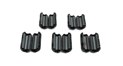 5x noyau de ferrite 5 mm Ø noyau toroïdal de ferrite pliable fendu filtre à ondes pour câbles