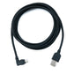 SYSTEM-S USB 2.0 Kabel 200 cm Mini B Stecker zu A Stecker Winkel in Schwarz