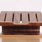 SYSTEM-S Real Wood Universal Notebook Stand Laptop Netbook Stand Holder Wood Ergonomic in brown