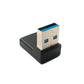 Adattatore USB 3.1 tipo C femmina a 3.0 tipo A maschio angolo cavo nero