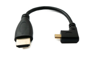 Cavo HDMI 1.4 da 15 cm tipo A maschio a adattatore micro maschio in nero