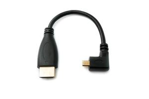 Cavo HDMI 1.4 da 15 cm tipo A maschio a adattatore micro maschio in nero