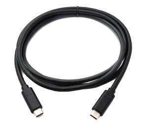 SYSTEM-S USB 3.2 Gen 1 Kabel 150 cm Typ C Stecker zu Stecker Adapter in Schwarz
