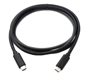 SYSTEM-S USB 3.2 Gen 1 cable 150 cm type C male to male adapter in black