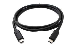 SYSTEM-S USB 3.2 Gen 1 Kabel 150 cm Typ C Stecker zu Stecker Adapter in Schwarz