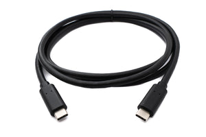 SYSTEM-S USB 3.2 Gen 1 cable 150 cm type C male to male adapter in black