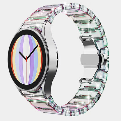 Pulsera de 20 mm fabricada en PC para Smartwatch Samsung Galaxy Watch 5 4 en color transparente