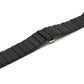 SYSTEM-S Armband 20 mm aus PC für Samsung Galaxy Watch 5 4 Smartwatch in Schwarz