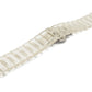 SYSTEM-S bracelet 20 mm made of PC for Samsung Galaxy Watch 5 4 Smartwatch in glitter white