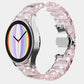 SYSTEM-S bracelet 20 mm made of PC for Samsung Galaxy Watch 5 4 Smartwatch in glitter pink