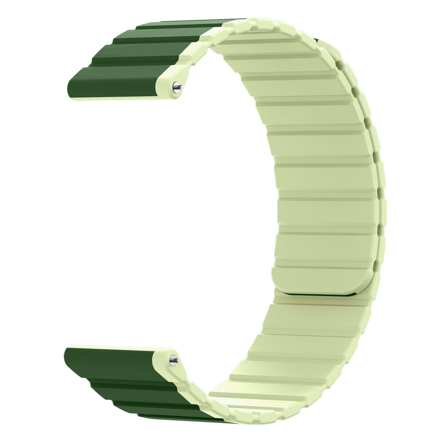 SYSTEM-S bracelet 20 mm made of silicone magnetic for Samsung Galaxy Watch 5 4 in green