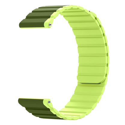 Bracelet magnétique en silicone 20 mm pour Samsung Galaxy Watch 5 4 en vert