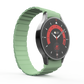 SYSTEM-S bracelet 20 mm made of silicone magnetic for Samsung Galaxy Watch 5 4 in green