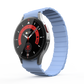 SYSTEM-S 20 mm silicone magnetic bracelet for Samsung Galaxy Watch 5 4 in blue