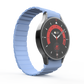 SYSTEM-S 20 mm silicone magnetic bracelet for Samsung Galaxy Watch 5 4 in blue