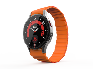 Bracciale magnetico in silicone da 20 mm per Samsung Galaxy Watch 5 4 in rosso