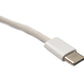 SYSTEM-S USB 3.1 Type C Cable 100 cm Male to Male 5 Gbit/s Braided Adapter White