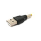 SYSTEM-S DC Adapter 20V 5.5 x 2.5 plug to USB 2.0 plug cable in black