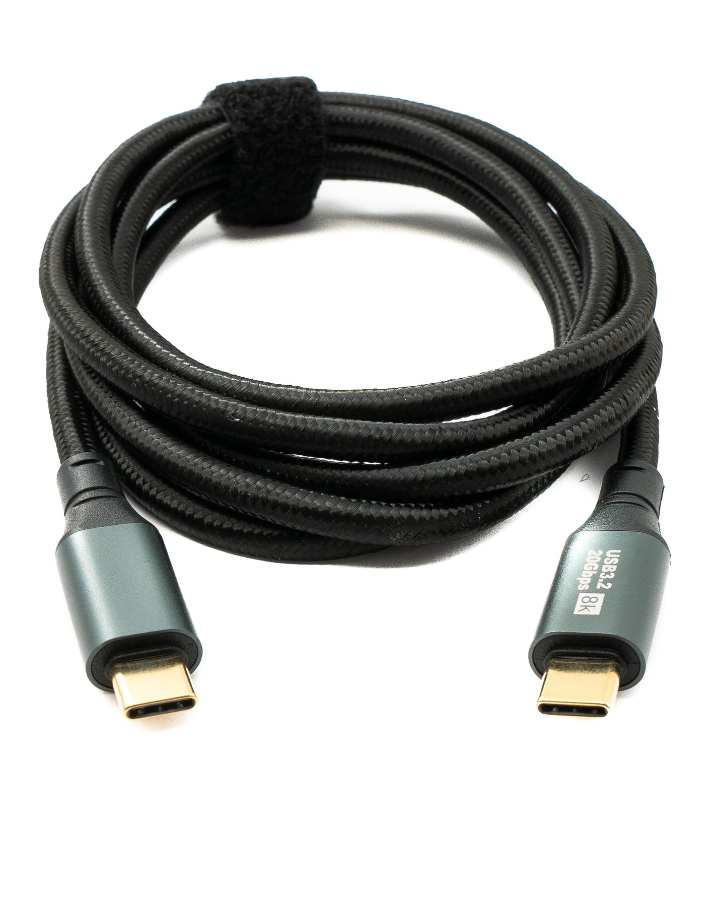 SYSTEM-S USB 3.2 Gen 2 8K 150cm Cable Type C Male to Male Braided 20Gbps 100W Compatible for iPhone 15